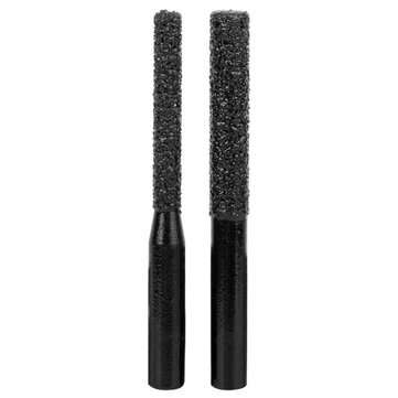 2pcs Milling Cutter Diamond Router Bits Black Brazed Straight Shank for Quartz Stone Marble Seam Cut