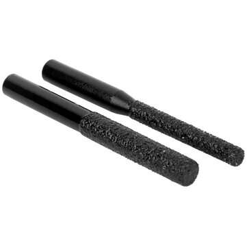 2pcs Milling Cutter Diamond Router Bits Black Brazed Straight Shank for Quartz Stone Marble Seam Cut