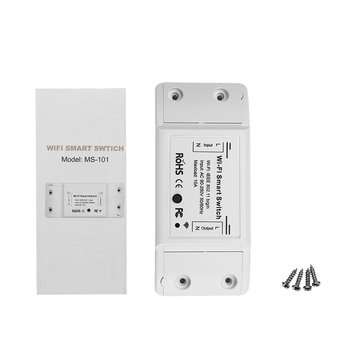 2pcs MoesHouse DIY WiFi Smart Light Switch Universal Breaker Timer Smart Life APP Wireless Remote Co