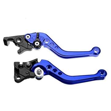 2Pcs Motorcycle Handlebars Brake Clutch Hand Lever Pump Kit Set Assembly (COLOR: BLUE)