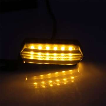 2PCS Motorcycle Turn Signal Lights Running Water Style LED Signal Lamp Dynamic Streamer Flashing