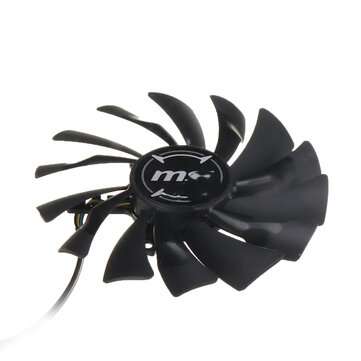 2pcs MSI RX580 FDC10U12S9-C Fan Graphics Card Cooling Fan PLD09210S12HH