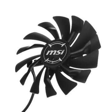 2pcs MSI RX580 FDC10U12S9-C Fan Graphics Card Cooling Fan PLD09210S12HH