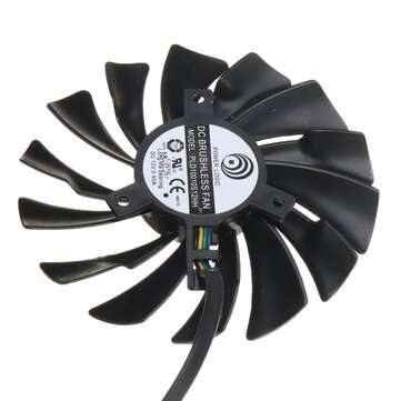 2pcs MSI RX580 FDC10U12S9-C Fan Graphics Card Cooling Fan PLD09210S12HH