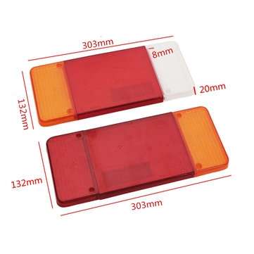 2Pcs Rear Tail Lights Turn Signal Lamps Lenes Covers Plastic Left Right For Iveco