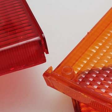 2Pcs Rear Tail Lights Turn Signal Lamps Lenes Covers Plastic Left Right For Iveco