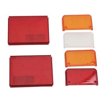 2Pcs Rear Tail Lights Turn Signal Lamps Lenes Covers Plastic Left Right For Iveco