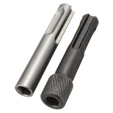 2pcs SDS To 1/4 Inch Hex Shank Drill Bit Adaptor Magnetic Socket Driver Conversion Tool