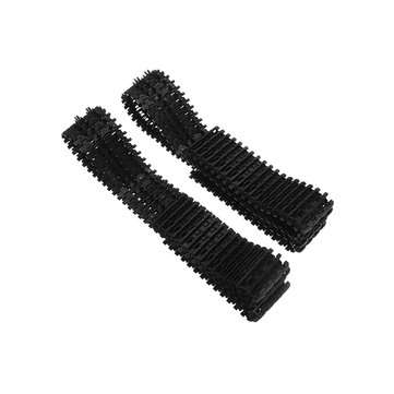 2Pcs Silver Plastic Track + Driving Wheels + Bearing Wheels Set Accessory For Robot Car Chassis
