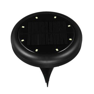 2PCS Solar Powered Ground Light IP65 Waterproof Garden Pathway Deck Lights
