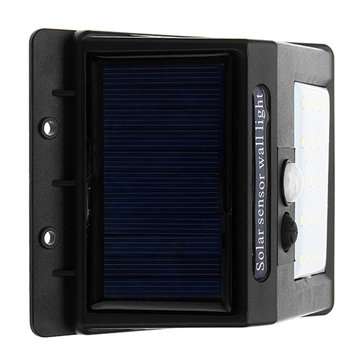 2pcs Solar Power 20 LED PIR Motion Sensor Wall Light Waterproof  Outdoor Path Yard Garden Security L