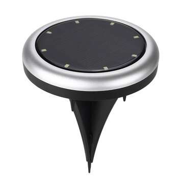 2Pcs Soalr Garden Light Lawn Lamp Outdoor Disk Light Lawn Lights Garden Pathway Decoration Waterproo