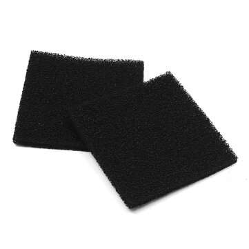 2Pcs Square Activated Carbon Filter Foam Sponge Air Impregnated Sheet 13cmx13cm