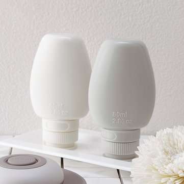 2Pcs Travel Silicone Soap Dispenser Sub-bottle Outdoor Portable Mini Liquid Dispenser... (SIZE 3: L)
