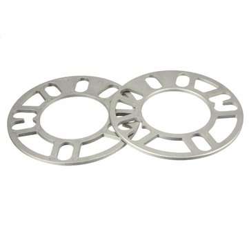 2pcs Universal 5mm Alloy Aluminum Wheel Spacers Shims Plate 4 5 Stud Fit