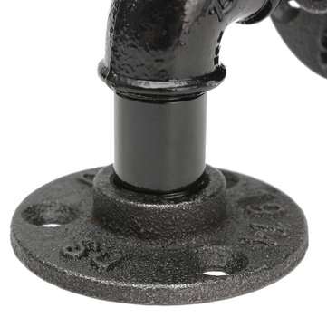2Pcs Vintage Country Style Pipe Shelf Bracket Stand Holder for Industrial Steampunk DIY Home Decor