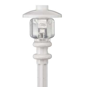2pcs White Universal DIY LED Warm White Light Lamp Post Lantern For Lego Street Building Shop Model