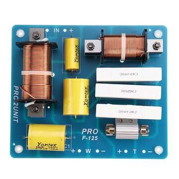 2-way Subwoofer Tweeter Speaker Divider 1200W 1500-3000Hz 4-8 Crossover Frequency Divider for 10-1