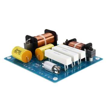 2-way Subwoofer Tweeter Speaker Divider 1200W 1500-3000Hz 4-8 Crossover Frequency Divider for 10-1