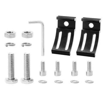 2X Adjustable Universal LED Work Light Bar Mounting Bracket Aluminum