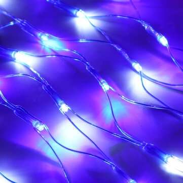 2x1m 420LED American Flag LED Net Light 8 Modes Waterproof Christmas String Lamp for Garden Outdoor