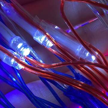 2x1m 420LED American Flag LED Net Light 8 Modes Waterproof Christmas String Lamp for Garden Outdoor