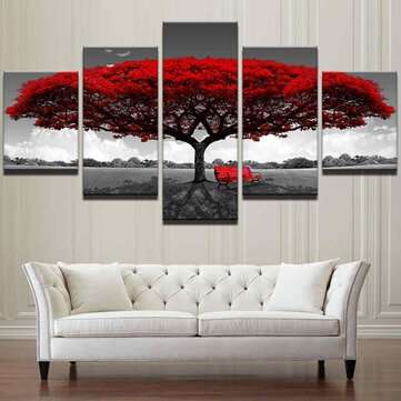 3 4 5 Panel Modern Abstract Home Hotel Wall Decor Art Gift Spray Canvas Paintings (NUMBER: 2)
