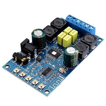 2x50W Two Channel Stereo bluetooth Power Amplifier Module Audio Receiver 12V Digital Speaker For Hom