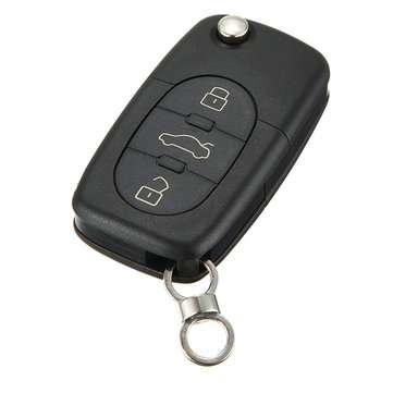 3 Buttons Remote Key Fob Case Shell Blade HAA for Audi
