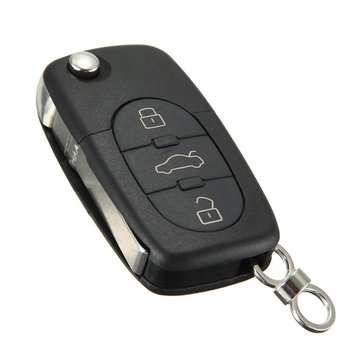 3 Buttons Remote Key Fob Case Shell Blade HAA for Audi