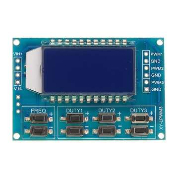 3 Channel PWM Pulse Frequency Duty Ratio Adjustable Controller Module Square Wave Rectangular Signal