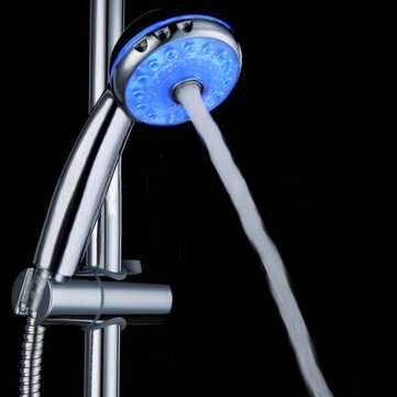 3 Color Temperature Sensor Control LED Shower Head