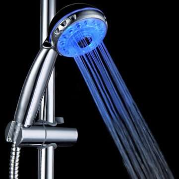 3 Color Temperature Sensor Control LED Shower Head
