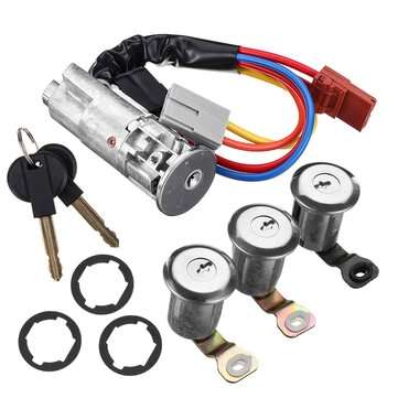 3 Door Lock Set Front Rear Ignition Barrel For Peugeot Partner Citroen Berlingo