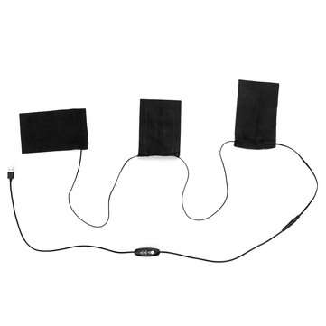 3 Gear USB Electric Heating Pads Thermal Vest Clothes Heated Mobile Warming Gear