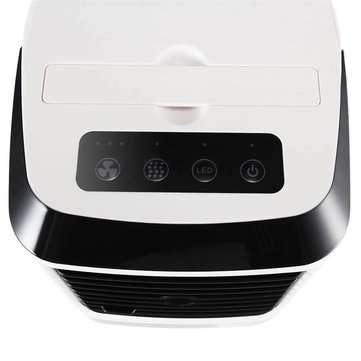 3 in 1 480ml White Mini Portable USB Air Cooler Humidifier Purifier Cleaner 4 Gears LED Light Person