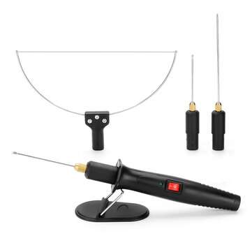 3 In 1 Foam Cutter Electric Cutting Machine Pen Tools Kit 100-240V 18W Styrofoam Cutting Pen with Po