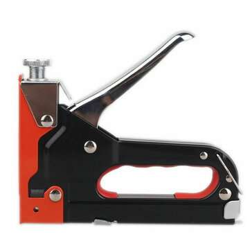 3 in 1 Heavy Duty Staple Guns 600 Nails Upholstery Stapler Tacker Hand Tool Kit