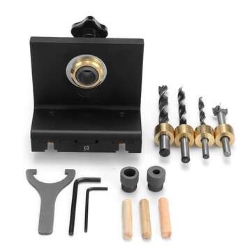 3 in 1 Locator Hole Punch Fixture Drill Guide Woodworking Tool