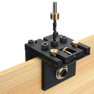 3 in 1 Locator Hole Punch Fixture Drill Guide Woodworking Tool
