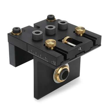 3 in 1 Locator Hole Punch Fixture Drill Guide Woodworking Tool