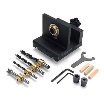 3 in 1 Locator Hole Punch Fixture Drill Guide Woodworking Tool