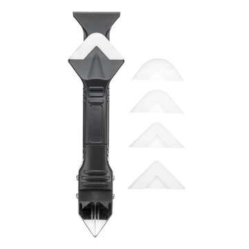 3 in 1 Silicone Caulking Tools Sealant Removal Tool with 4 Pieces Tool Kit