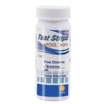 3 in 1 Swimming Pool Test Paper Residual Chlorine PH Value Alkalinity Hardness Test Strip A Bottle O