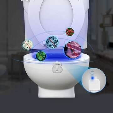 3 in 1 Toilet UV Night Light 16 Colors Changeable LED UV Toilet Bowl LED Luminaria Lamp Motion Senso