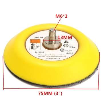 3 Inch Sticky Backing Pad Napping Hook And Loop Sanding Disc Pad Polishing Sander Backer Plate