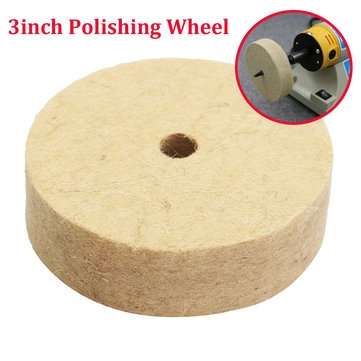 3 Inch Round Shank Wool Polishing Wheel Felt Wool Buffing Polishers