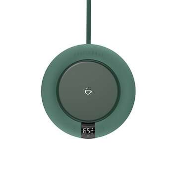3 Life 220V 20W Warmer Cup Pad Heater Smart 3 Gear Mug Heating Cons... (COLOR.: GREEN | TYPE: ROUND)