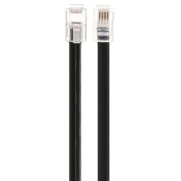 3 Meter Universal RJ10 to RJ10 (4P4C) Standard Coiled Telephones Handsets Cable Curly Lead Cords Wir
