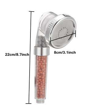 3 Mode High Turbo Pressure Shower Head Water Saving Ionic Filter Hand... (TYPE2: )